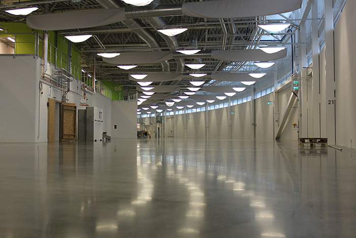 Industrigolv av betong